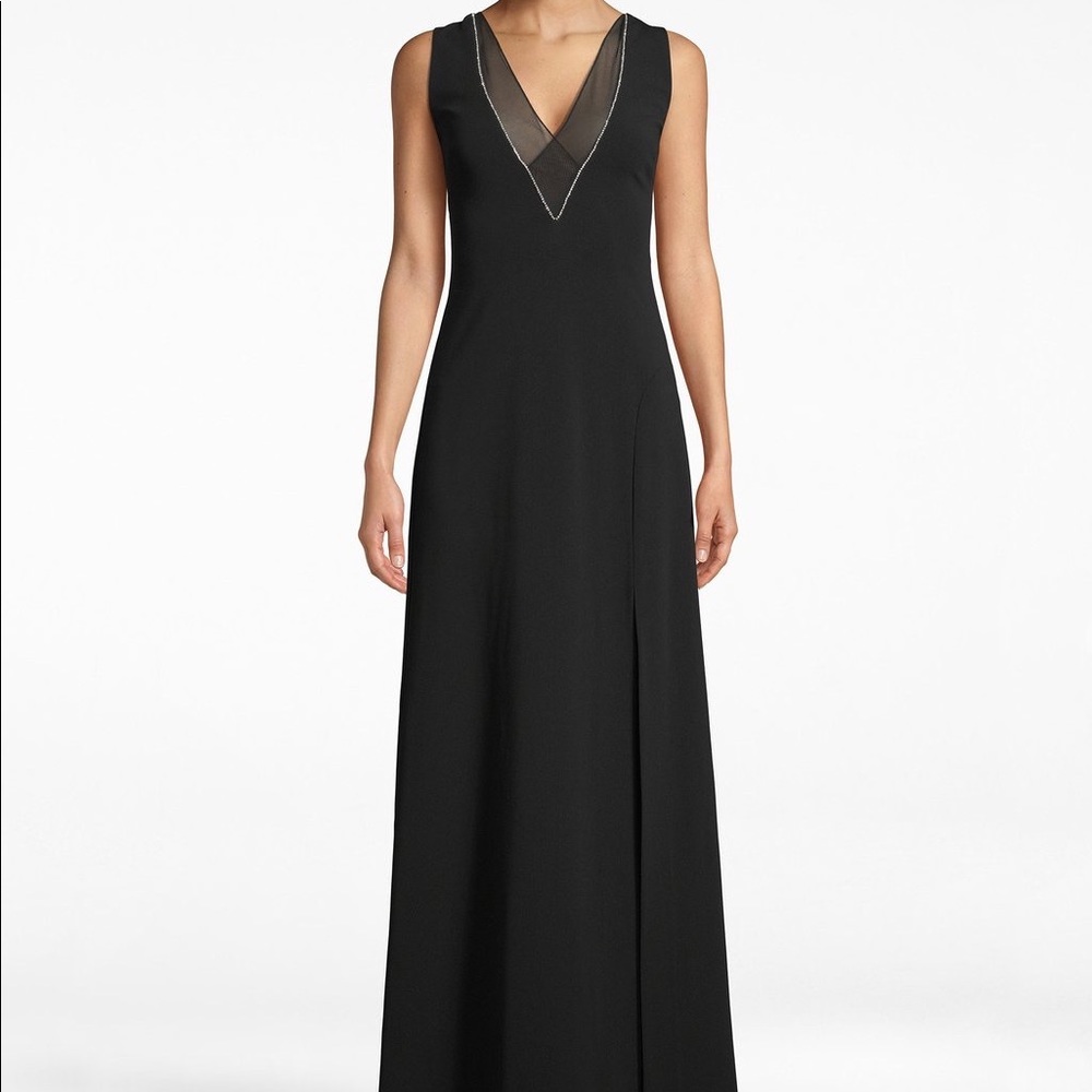 Nicole Miller V-Neck Gown